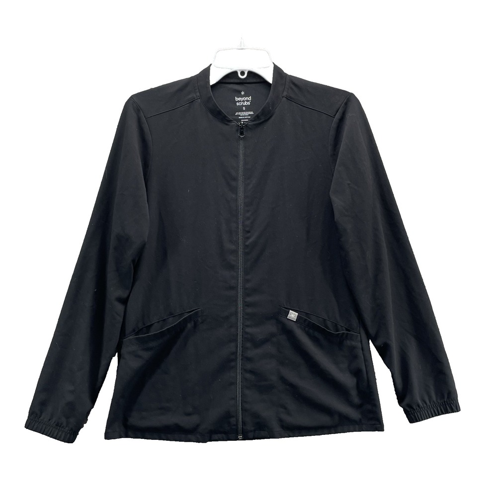 Beyond Scrubs Jacket Top Women's Small‎ Lab Coat Medical Uniform Workwear Tech